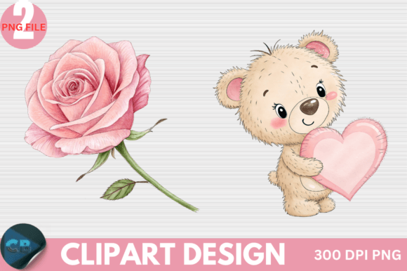 Download Retro Pink Valentine Clipart PNG - Premium Resources