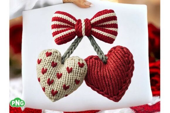 Download Valentine Cherries Yarn Crochet PNG - Valentine cherries Collection